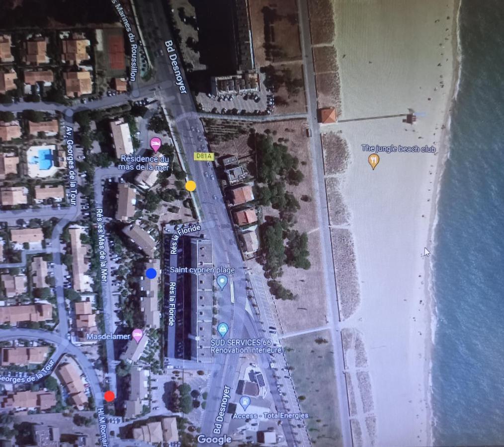 Appartement Saint Cyprien Plage Residence Les Mas De La Mer Eksteriør bilde